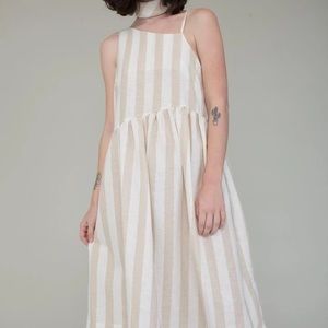 Et Tigre Dress in Thin Stripe